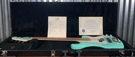 G&L USA Fullerton Custom SB2 Surf Green 4 String Bass & Case SB-2 2018 #5013