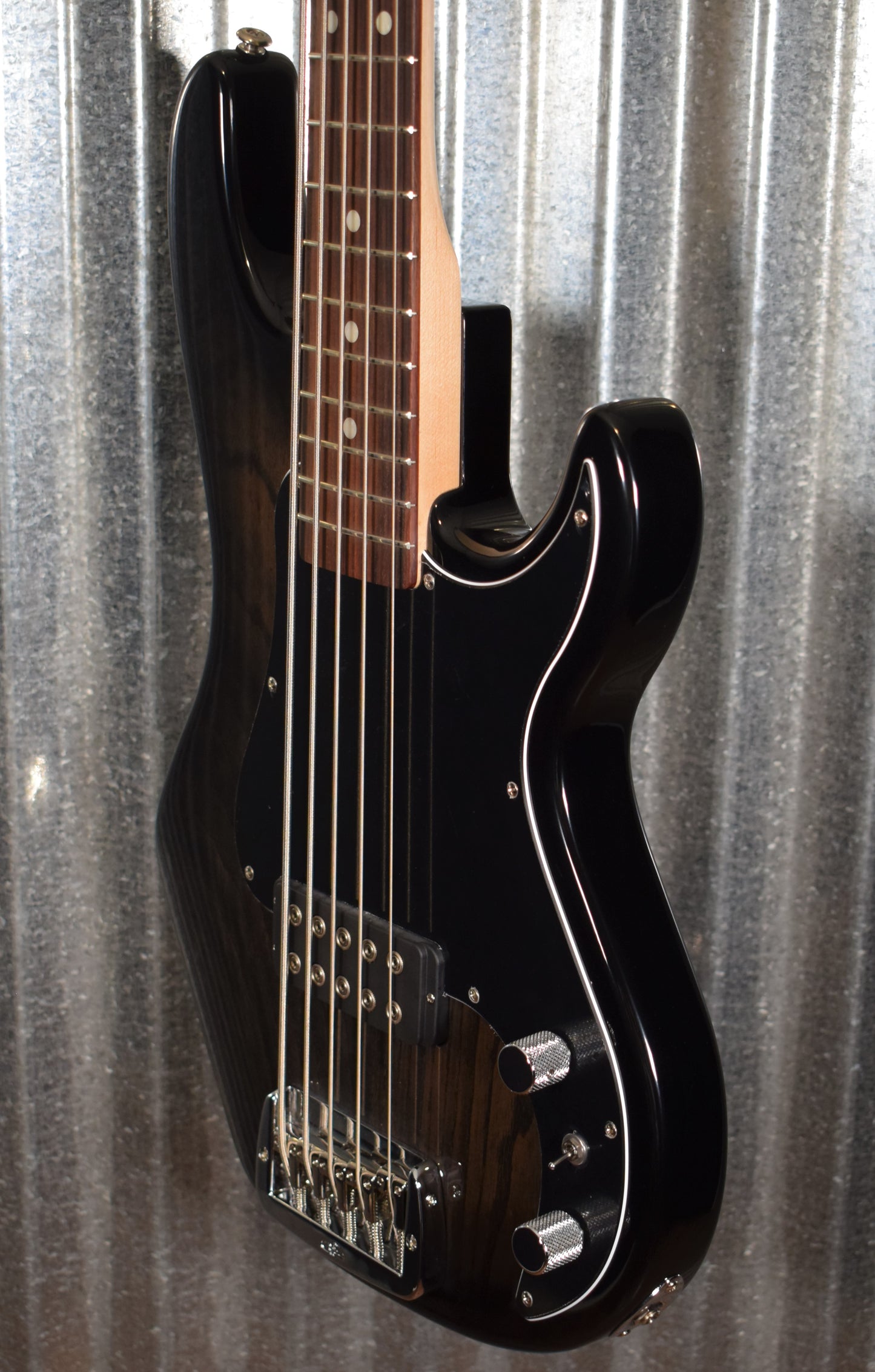 G&L USA Kiloton 5 Blackburst 5 String Bass Rosewood Satin Neck & Case #4042