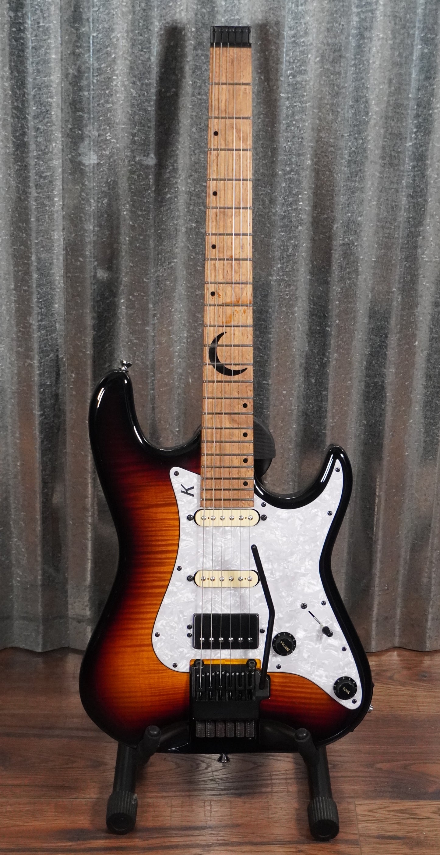 Kiesel Guitars Delos HD6X Headless Classic Sunburst Guitar & Bag #7527 Used