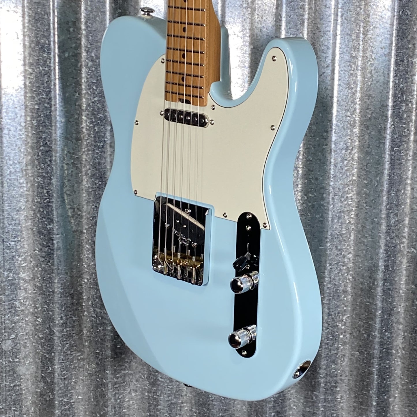 Musi Virgo Classic Telecaster Baby Blue Guitar #0620 Used