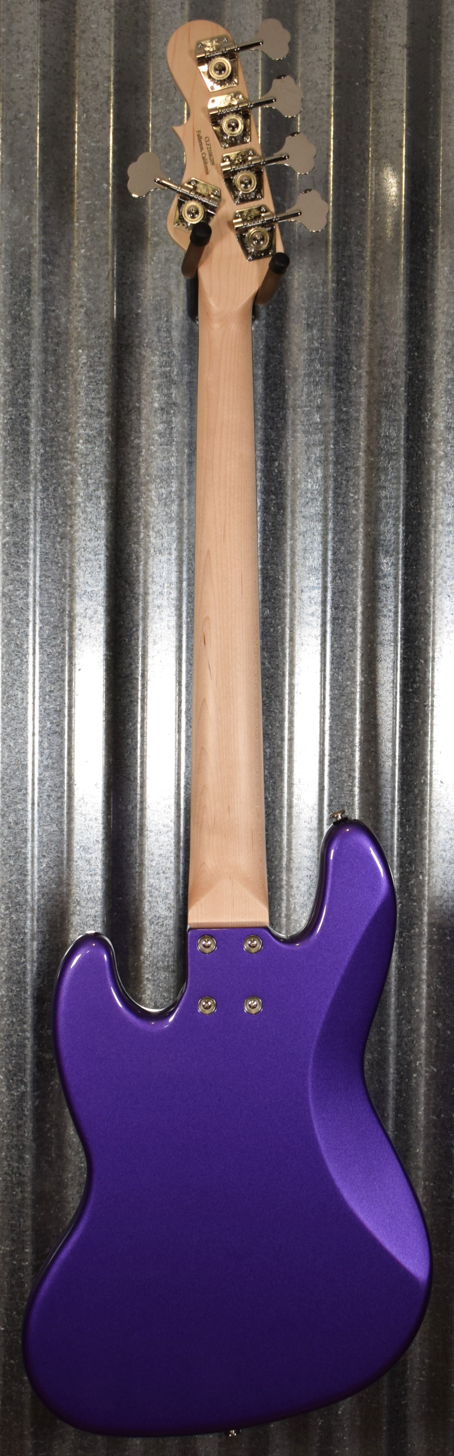 G&L USA JB-5 Royal Purple 5 String Jazz Bass Rosewood Satin Neck & Cas