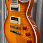 ESP LTD EC-1000 Flame Amber Sunburst Duncan Guitar & Gig Bag LEC1000ABS #0351 Demo