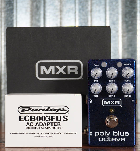 Dunlop MXR M306 Poly Blue Octave Guitar Effect Pedal
