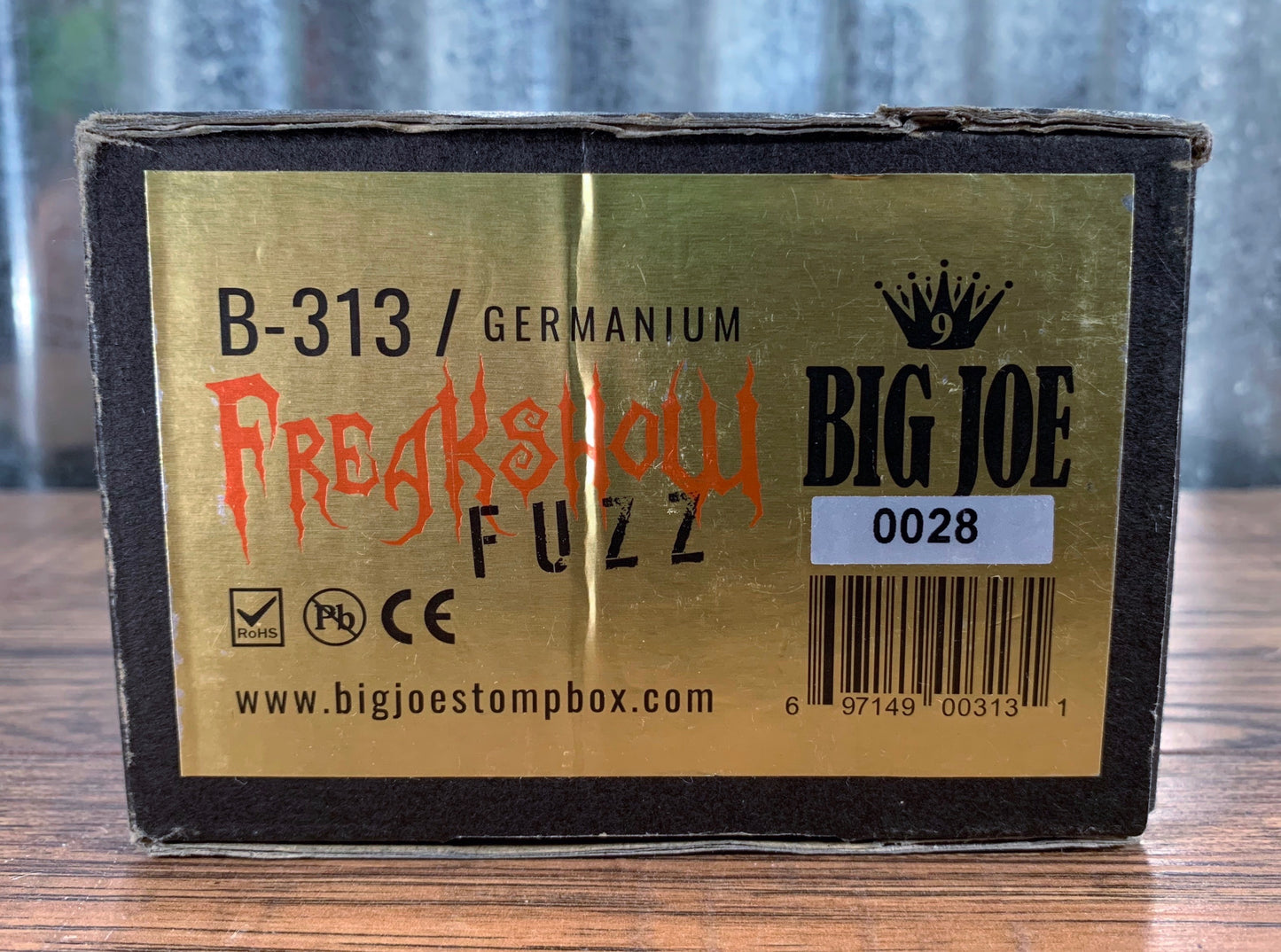 Big Joe Stompbox Company Analog Freakshow Fuzz (Germanium) B-313 Big Joe Series Fuzz Guitar Effects Pedal