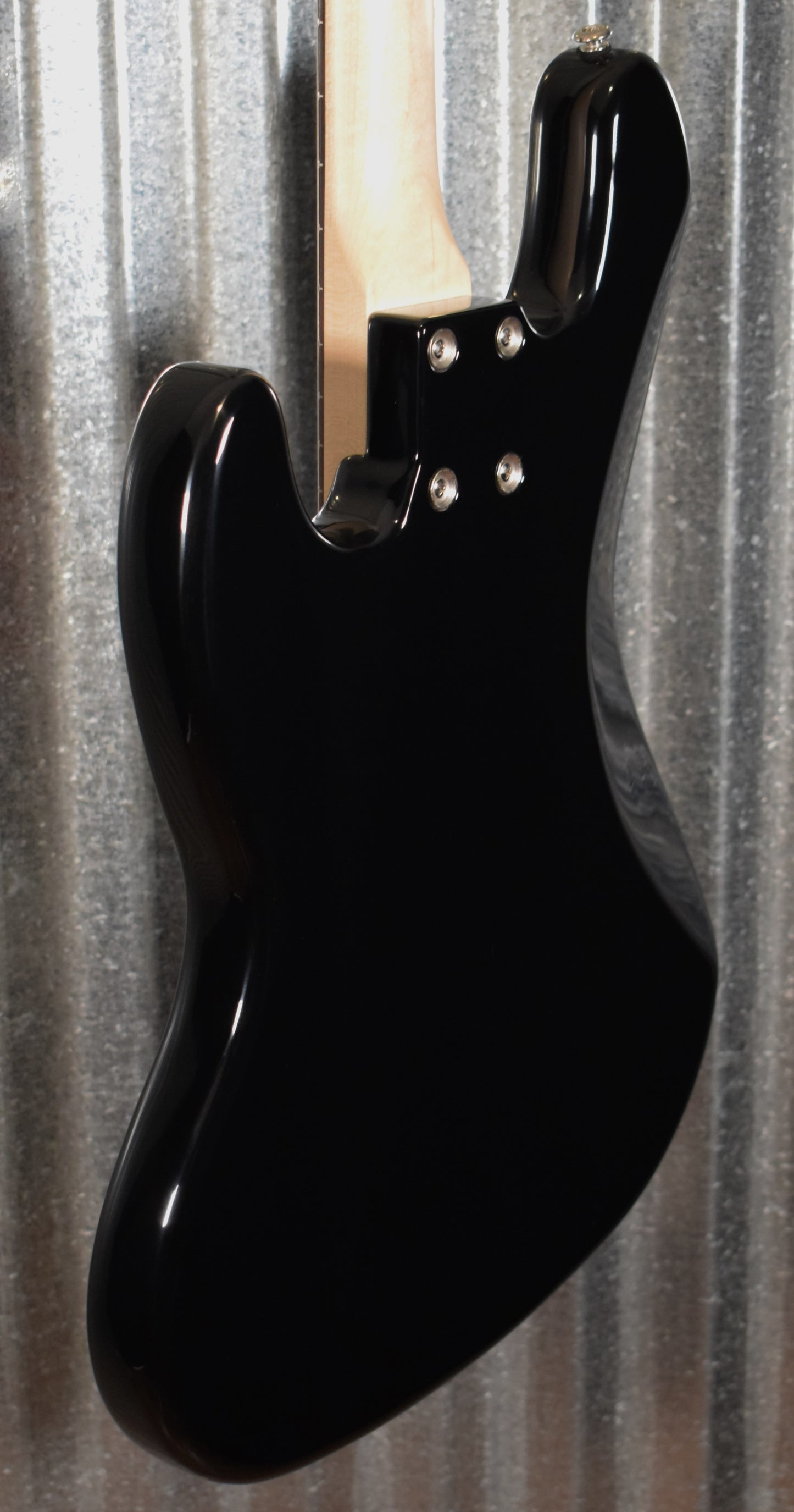 G&L USA JB Jet Black 4 String Jazz Bass Rosewood Satin Neck & Case #7003