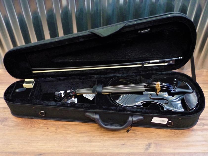 Barcus Berry Vibrato AE Violin Acoustic Electric in Black with Case #1683