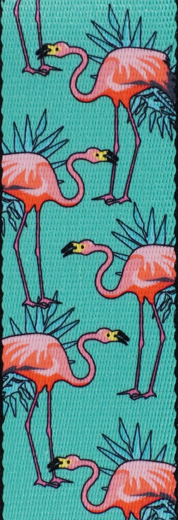 Levy's MPD2-121 2” Polyester Guitar Bass Strap with Flamingos Motif