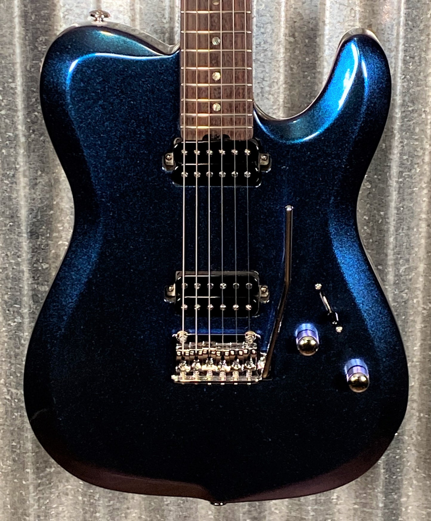 Musi Virgo Fusion Telecaster Deluxe Tremolo Indigo Blue Guitar #0050 Used