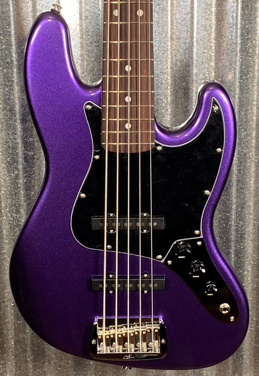 G&L USA JB5 Royal Purple 5 String Bass & Case JB-5 #7083