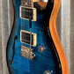 PRS Paul Reed Smith USA CE24 Semi Hollow Blue Matteo Black Wrap Guitar & Bag #3946 Demo