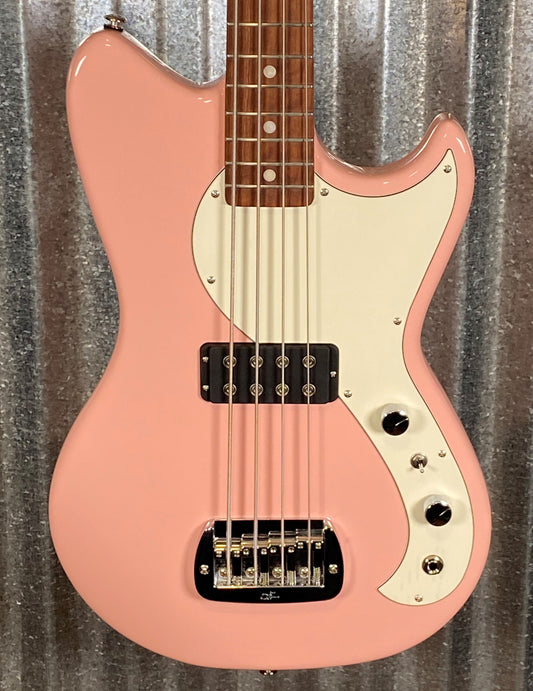 G&L USA Fullerton Deluxe Fallout 4 String Short Scale Bass Shell Pink & Bag #9355