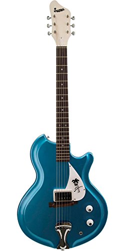 Supro Americana 1570WB Sahara Wedgewood Blue Semi Hollow Guitar & Bag #077