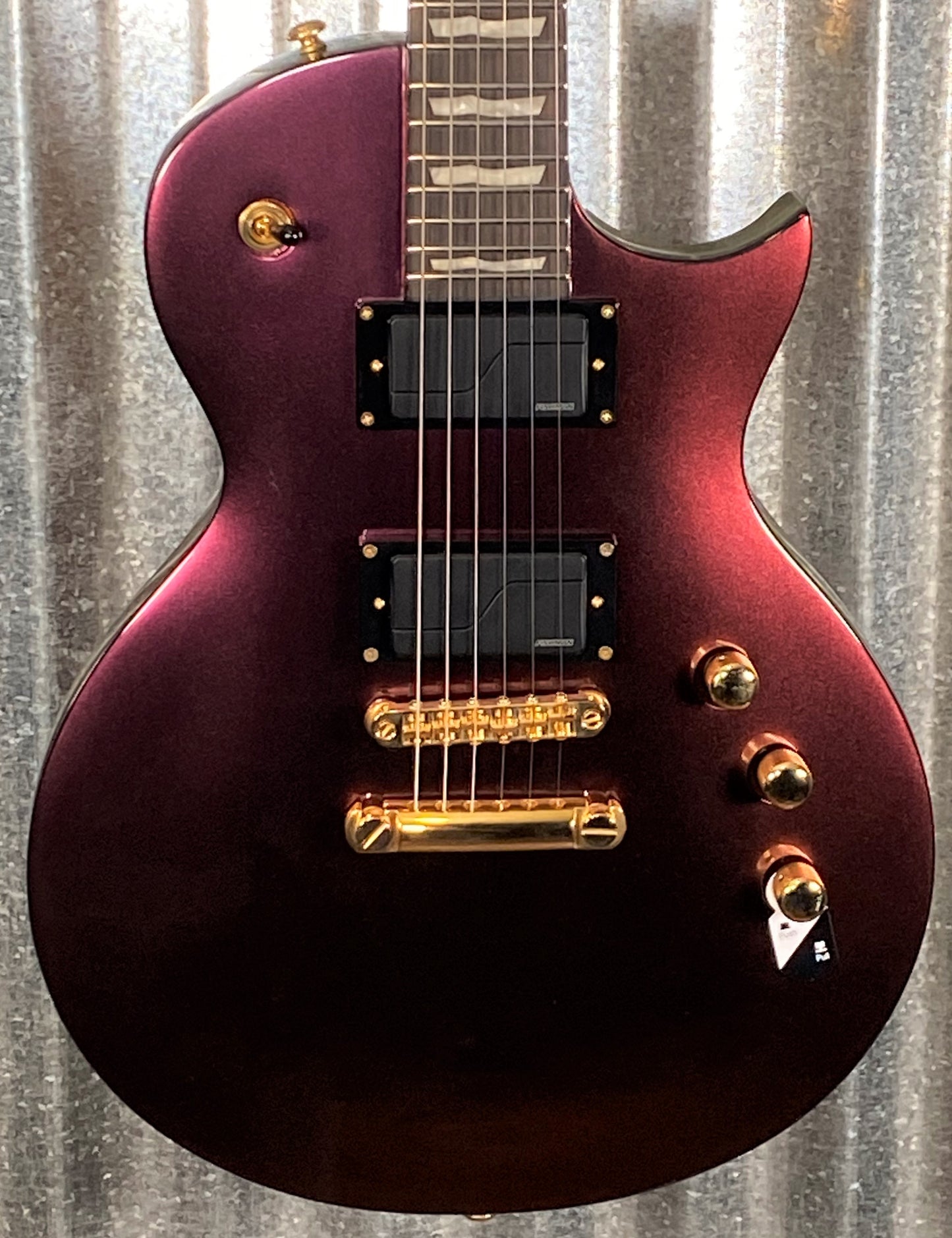 ESP LTD EC-1000 Eclipse Fishman Gold Andromeda Guitar & Bag LEC1000GOLDAND #2314 Used