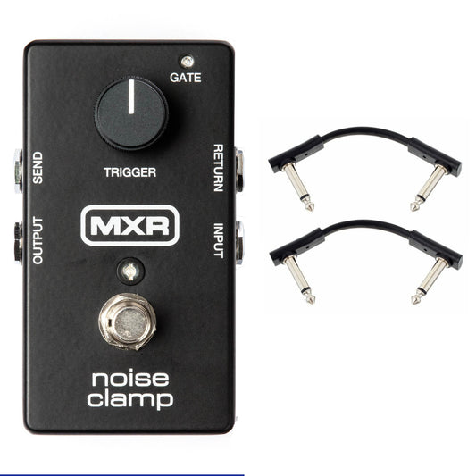 Dunlop MXR M195 Noise Clamp Gate Guitar & Bass Effect Pedal + 2 FREE Warwick Patch Cables