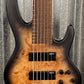ESP LTD D-6 6 String Bass Black Natural Burst Satin Burl & Bag LD6BPBLKNBS #1564 Used