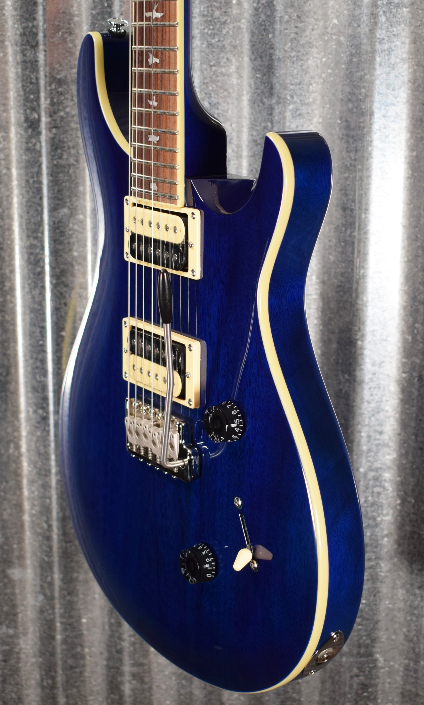 PRS Paul Reed Smith SE Standard 24 Translucent Blue Guitar #3986
