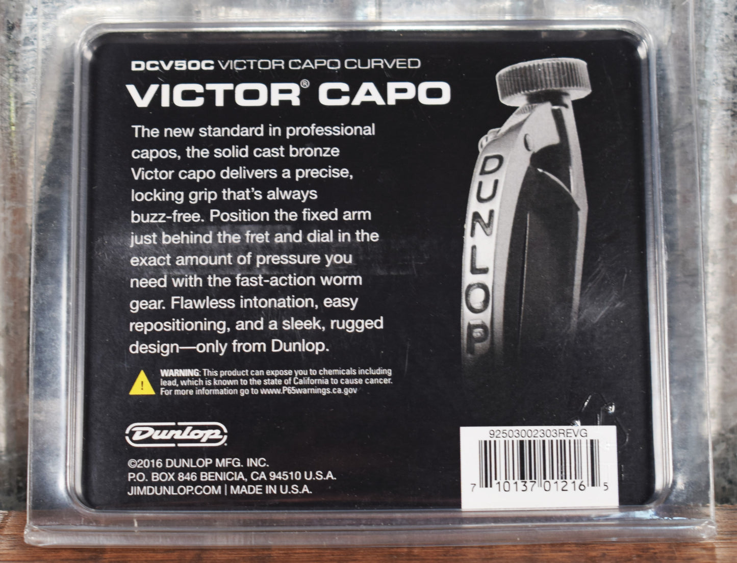 Dunlop Victor DCV50C Curved Radius Guitar Capo Bronze