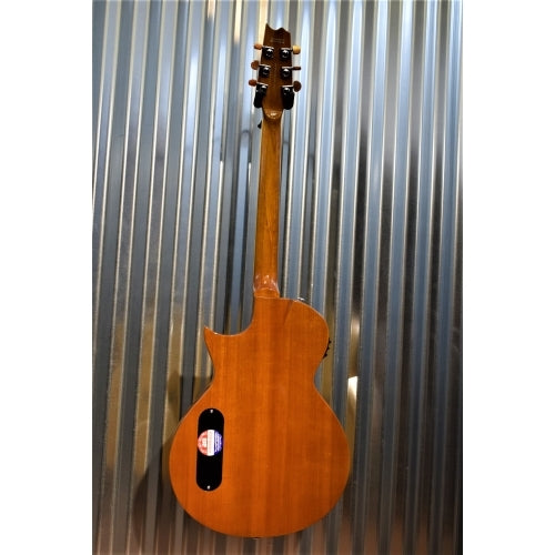 ESP LTD TL Series TL-6 Thinline Acoustic Electric Guitar Natural & Case #0503