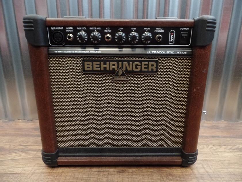 Behringer Ultracoustic AT108 15 Watt Combo Amplifier for Acoustic Guitar