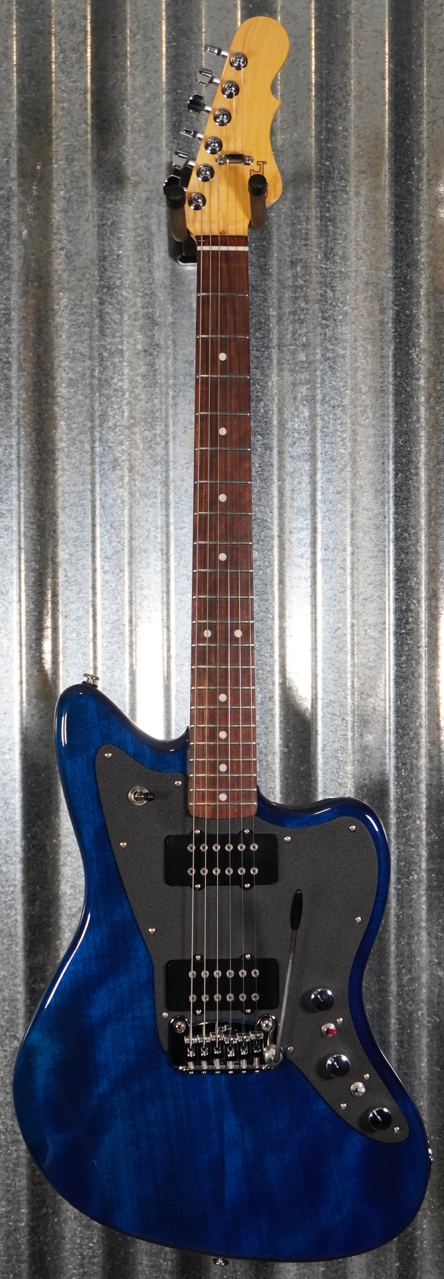 G&L USA CLF Doheny V12 Clear Blue Guitar & Case #6142 Demo