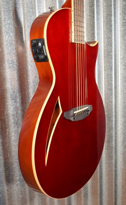 ESP LTD TL-6 Thinline Acoustic Electric Guitar Wine Red LTL6WR #1712 Blemished