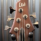 ESP LTD D-5 Five String Neck Through Natural Satin & Case #1625