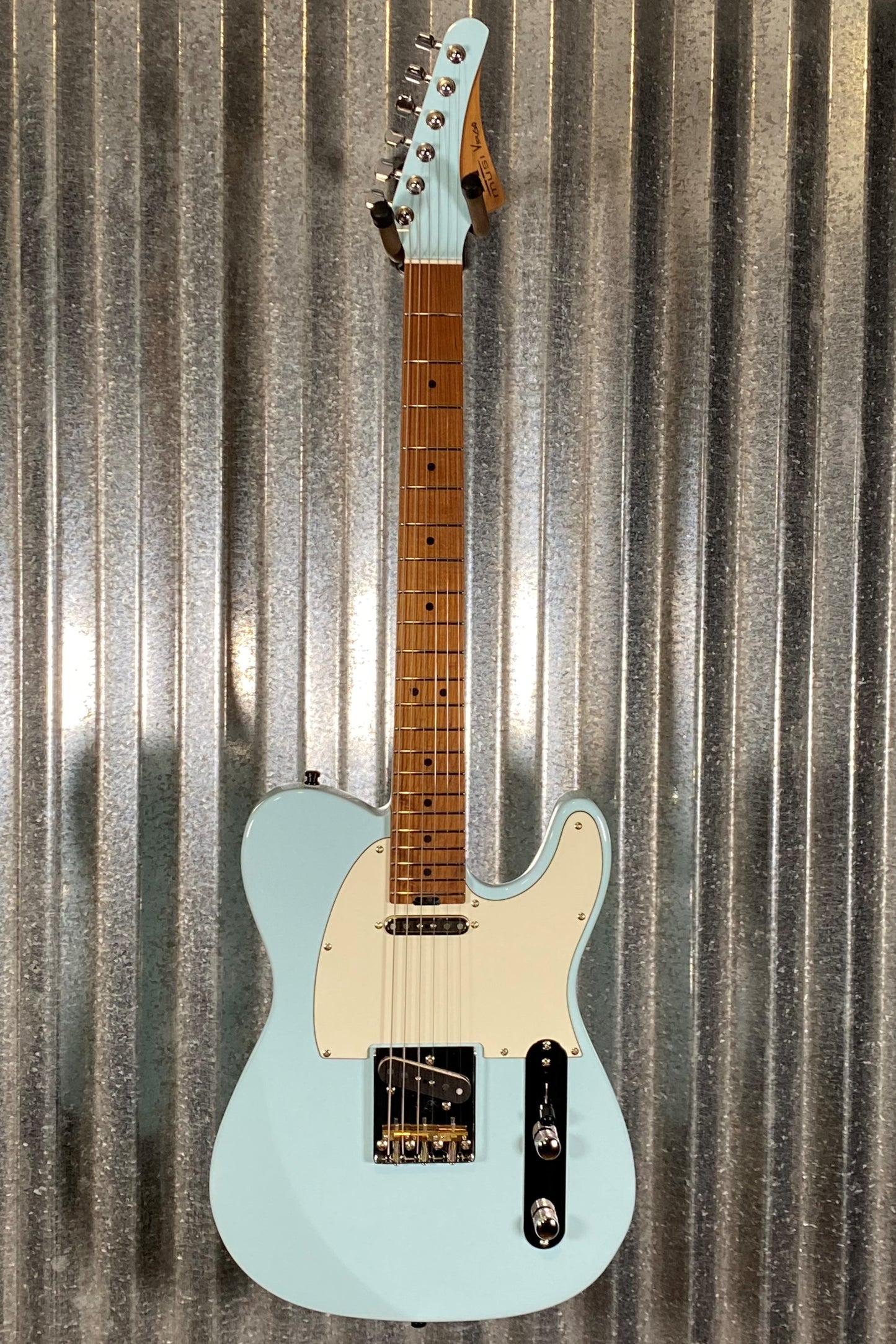 Musi Virgo Fusion Telecaster Baby Blue Guitar #5105 Used