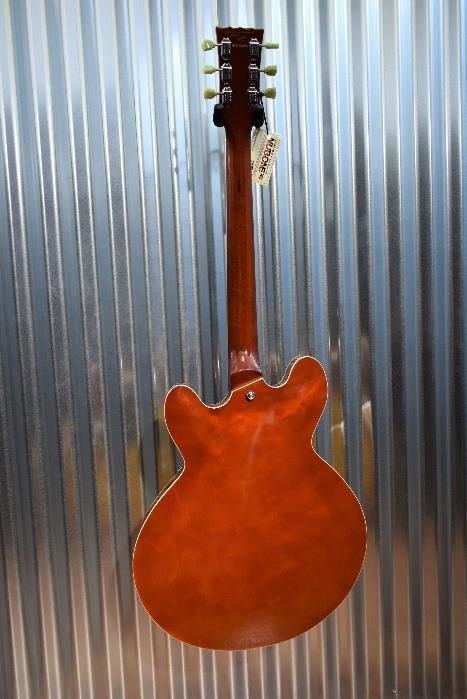 Vintage Guitars VSA500HB Honeyburst Semi-Hollow Body Set Neck Guitar & Case #50