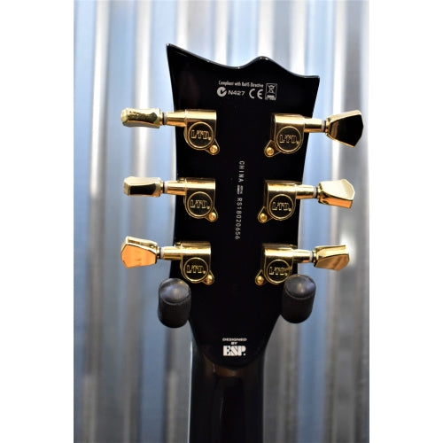 ESP LTD EC-256 EC Series Gloss Black Gold Hardware Guitar LEC256BLK #0656