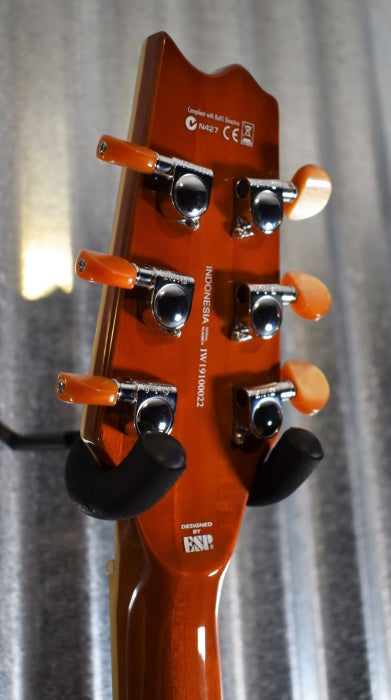 ESP LTD TL-6 Thinline Acoustic Electric Guitar Wine Red LTL6WR & Case #0022