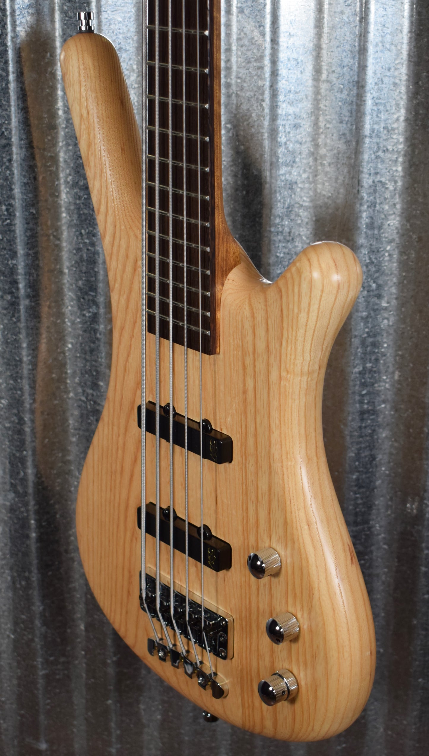 Warwick German Pro Series Corvette 5 String Active Bass Natural Ash & Bag #9020