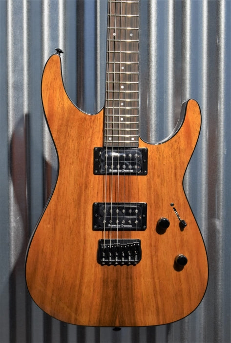 ESP LTD M-1000 Hard Tail Koa Top Guitar & Bag M1000HTKNAT #0309