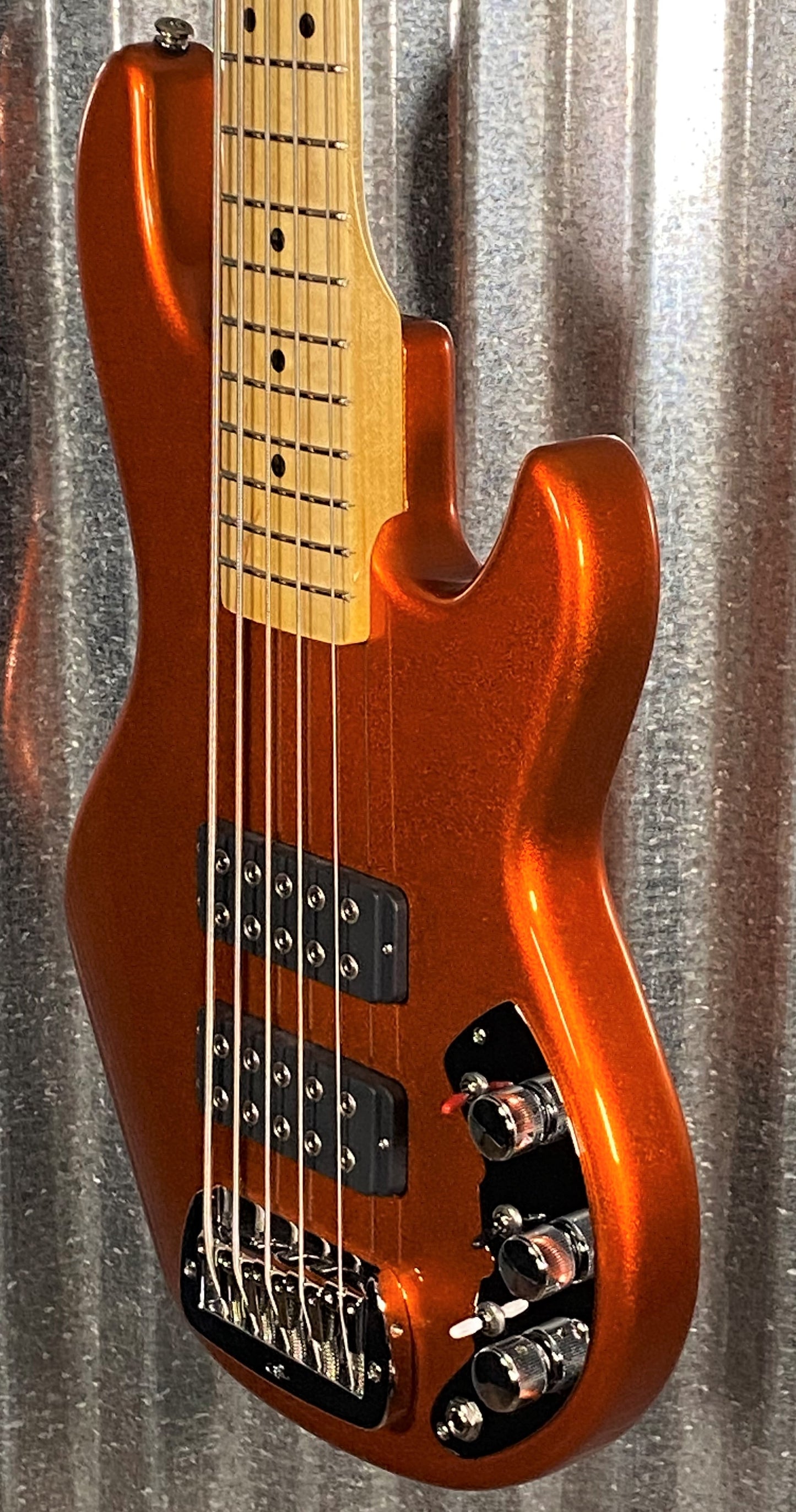 G&L USA CLF L-2500 S750 Tangerine 5 String Bass & Case #3319