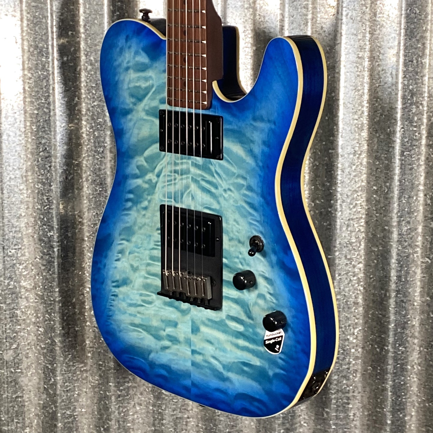 Schecter PT Pro HH Trans Blue Burst Guitar #0187