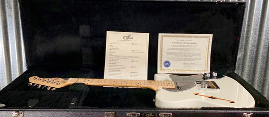 G&L USA Fullerton Custom ASAT Classic Semi-Hollow Thinline Alpine White Guitar & Case #4119