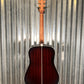 D'Angelico Premier Lexington Dreadnought E Trans Black Cherry Acoustic Electric Guitar #4657
