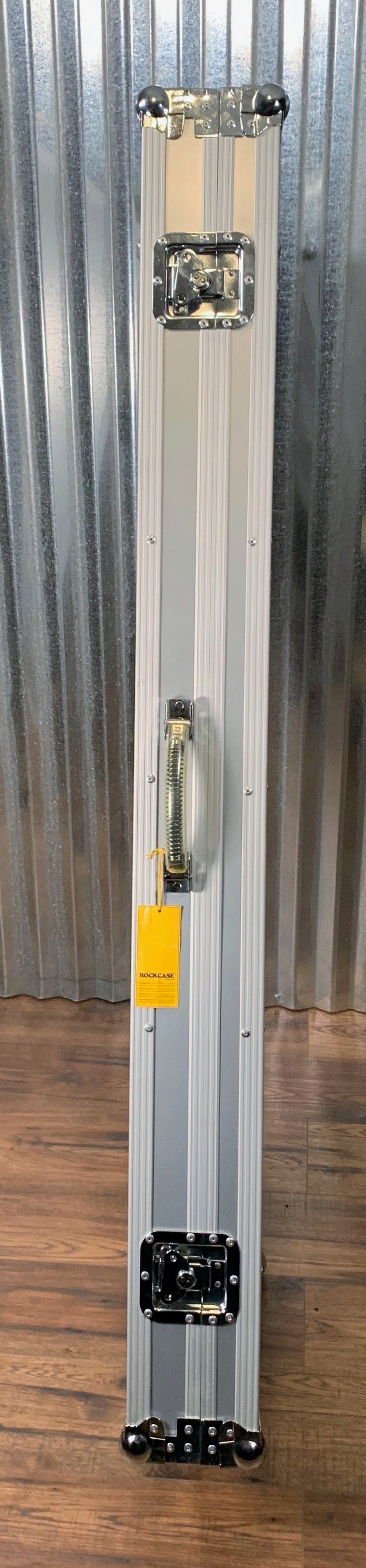 Warwick RC 10836 SAW RockCase Professional Flight Bass Case Silver Aluminum