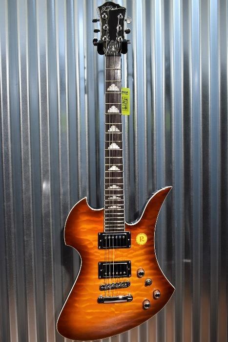 BC Rich MK5 Mockingbird Amberburst 6 String Electric Guitar & B.C. Gig Bag #4068
