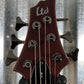 ESP LTD D-6 6 String Bass Natural Satin & Case LD6NS #0569