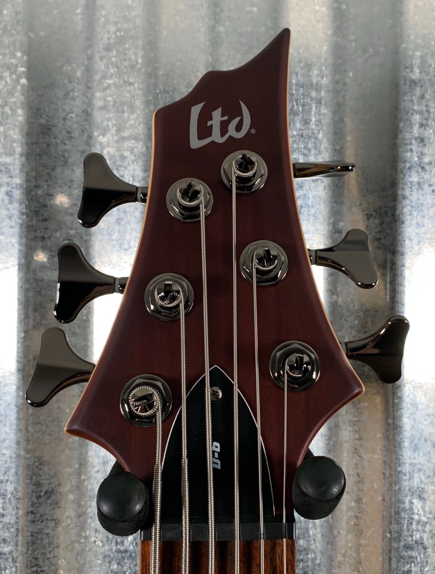 ESP LTD D-6 6 String Bass Natural Satin & Case LD6NS #0569