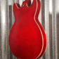 Hagstrom VIKB-WCT Viking 4 String Semi Hollow Short Scale Bass Wild Cherry Transparent #0723