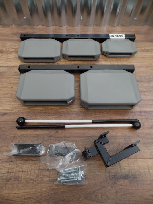 Latin Percussion LP1210 Granite Block Set With Universal Mount & Mallets *