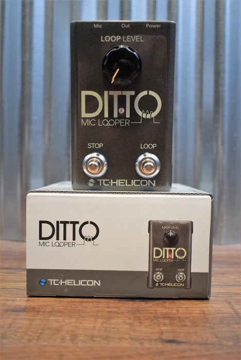 TC Helicon DItto Mic Looper Vocal & Acoustic Guitar Loop Effect Pedal