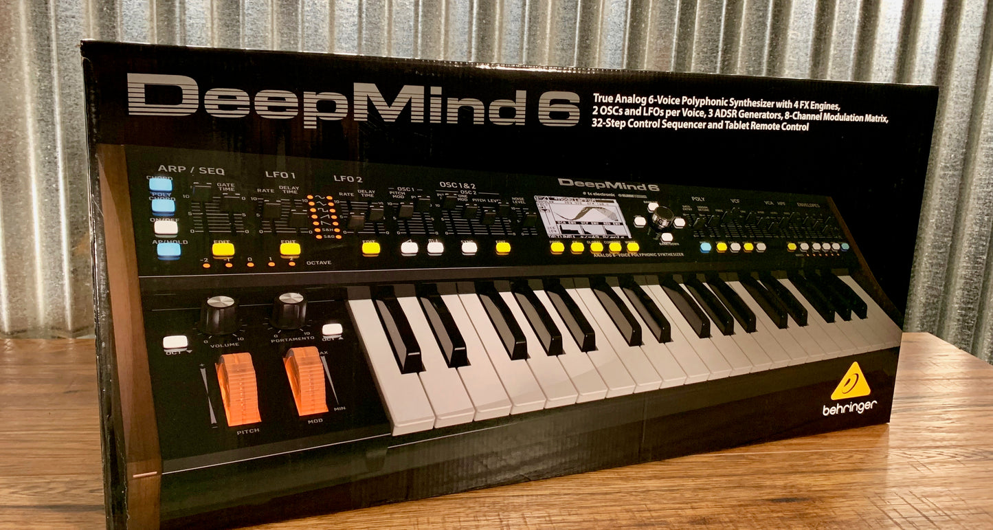 Behringer Deepmind 6 Voice Polyphonic Keyboard Synthesizer Demo