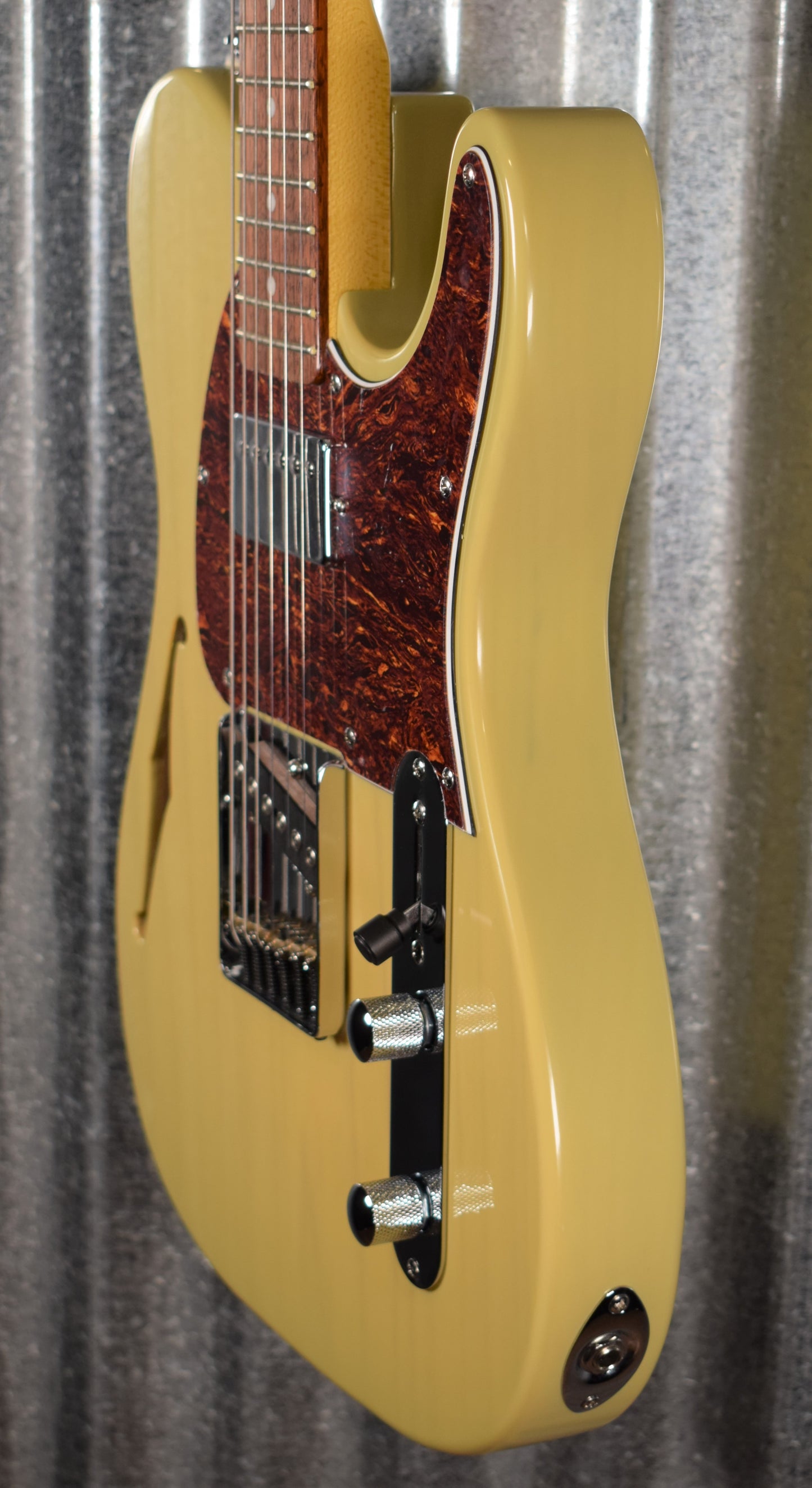G&L Tribute ASAT Classic Bluesboy Semi Hollow Blonde Guitar #2062 Demo