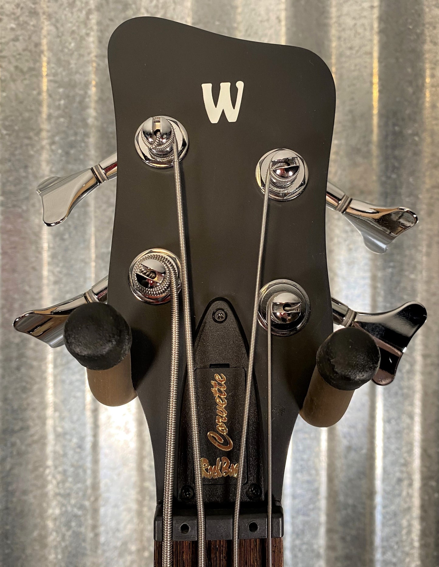 Warwick RockBass Corvette Basic Black Active Short Scale 4 String Bass & Bag Blem #1021