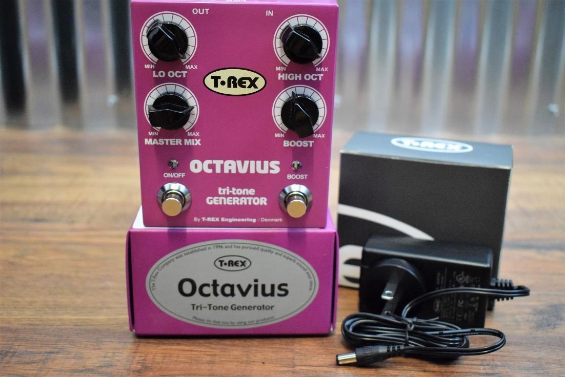 T-Rex Octavius Tri-Tone Octave Divider Bass & Guitar Effect Pedal Demo #3411