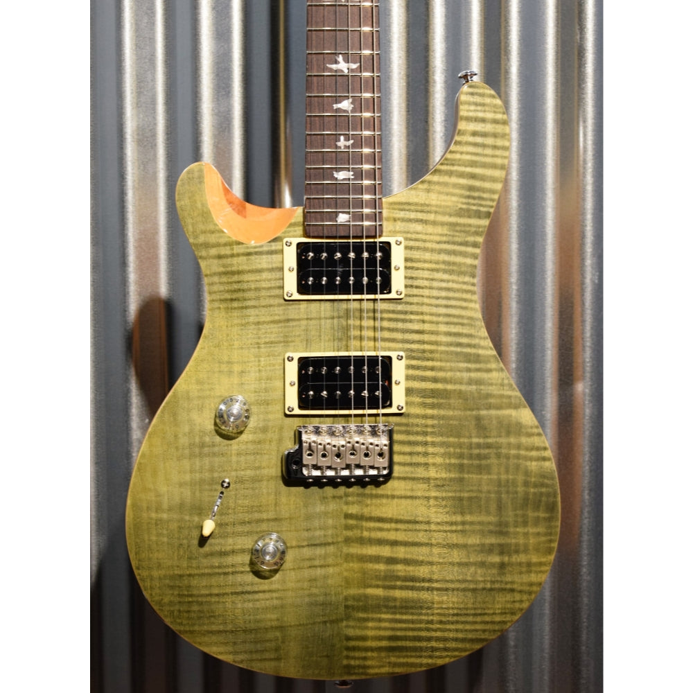 PRS Paul Reed Smith SE Custom 24 Flame Trampas Green Left Hand Guitar & Bag 2018 #7929