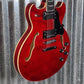 Westcreek 333 Semi Hollow Body Guitar 335 Transparent Red #0062 Used