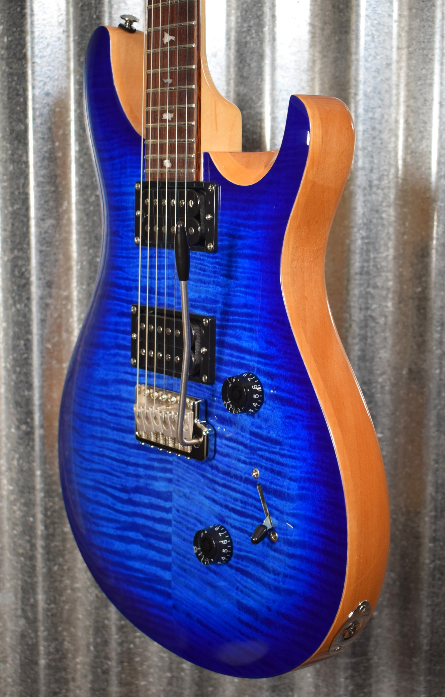PRS Paul Reed Smith SE Custom 24 Faded Blue Burst Guitar & Bag #1685